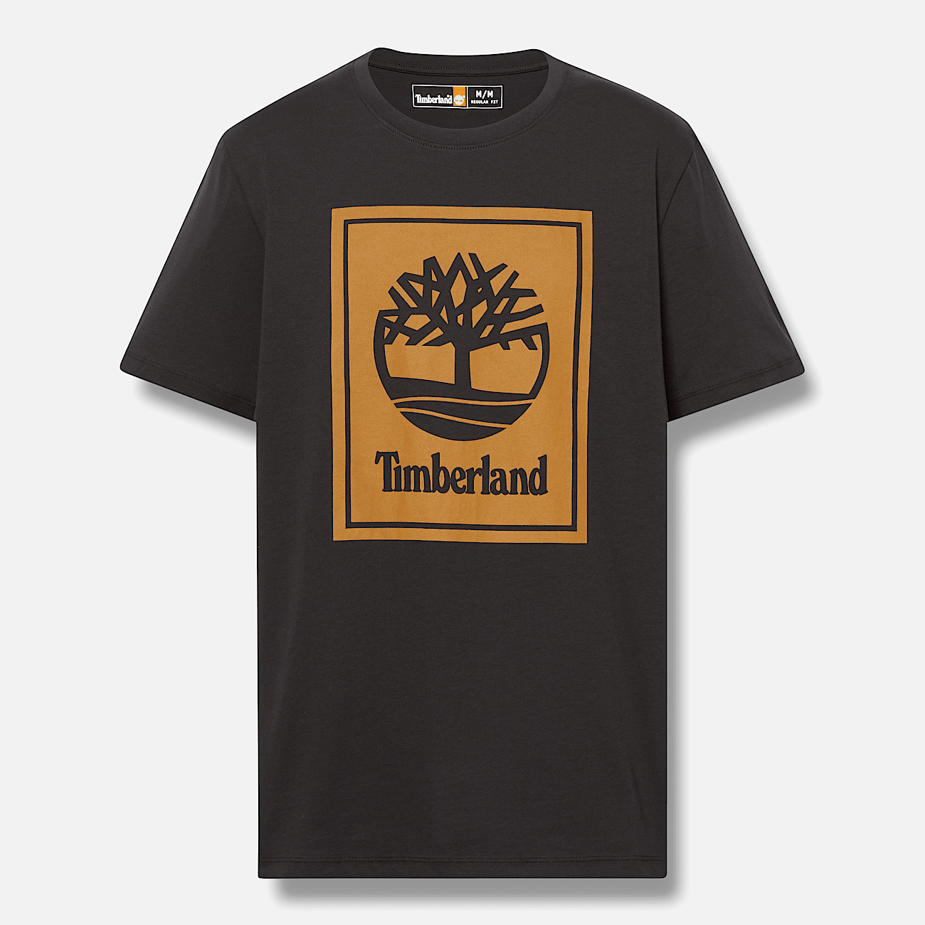 T Shirt mit Block Logo fur Herren in Schwarz