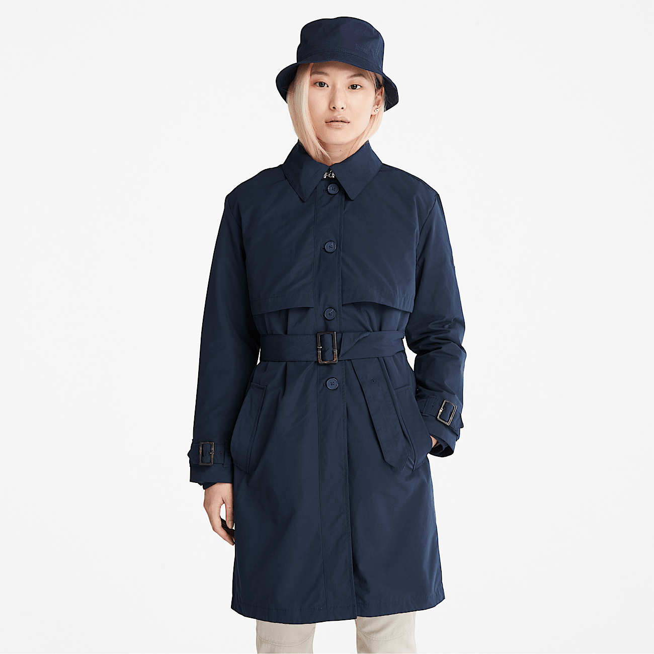 3 in 1 Trench Coat for Women in Navy