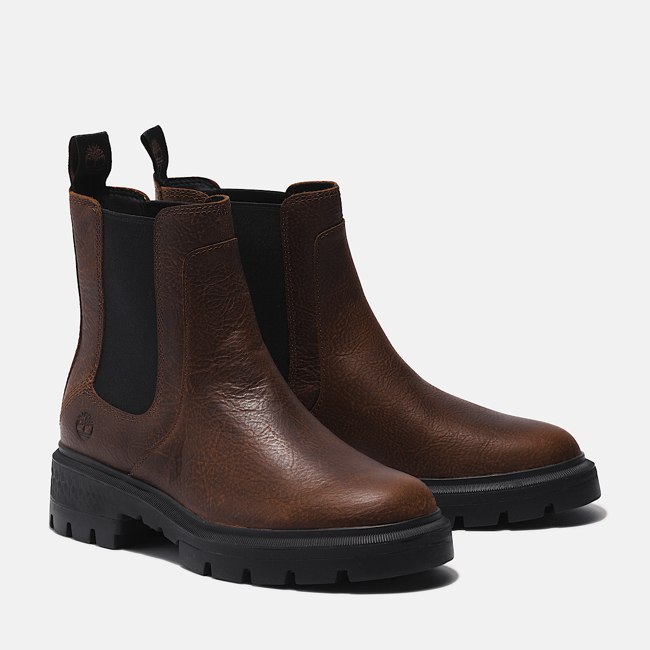 Bottine Chelsea mi haute Cortina Valley pour femme en marron fonce