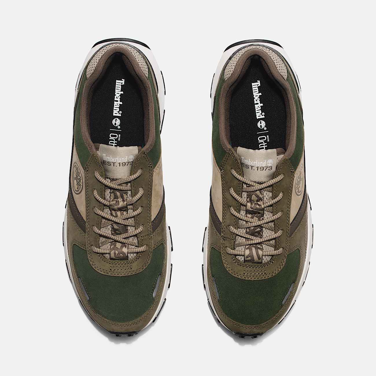 Winsor Park Low Lace Up Trainer for Men in Dark Green