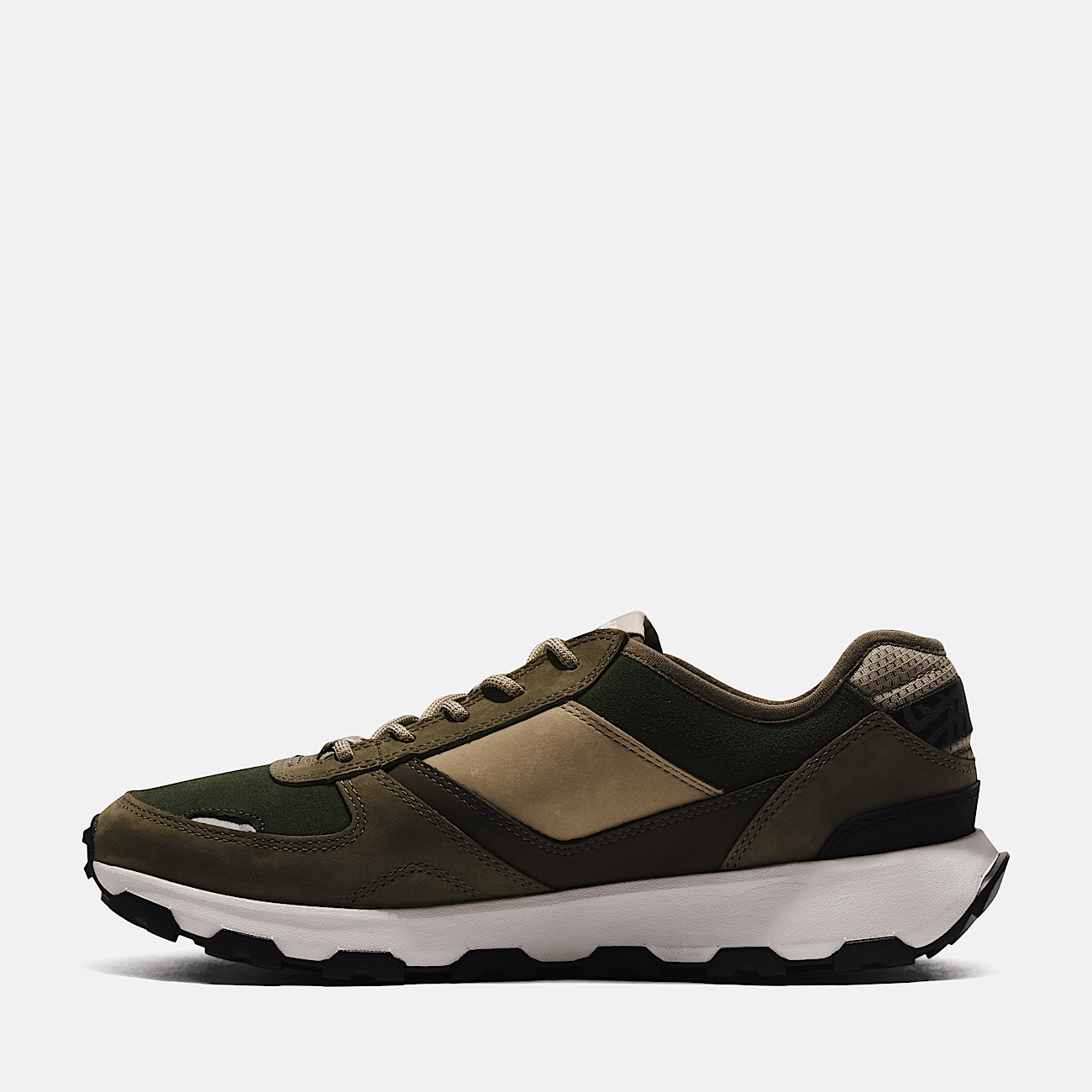 Winsor Park Low Lace Up Trainer for Men in Dark Green