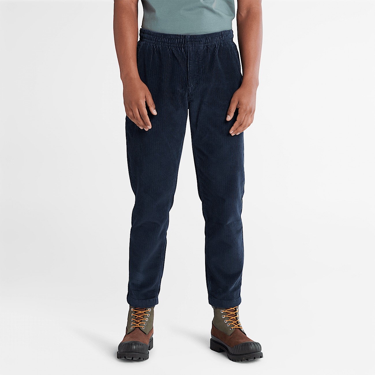 Pantalon en velours cotele pour homme bleu marine