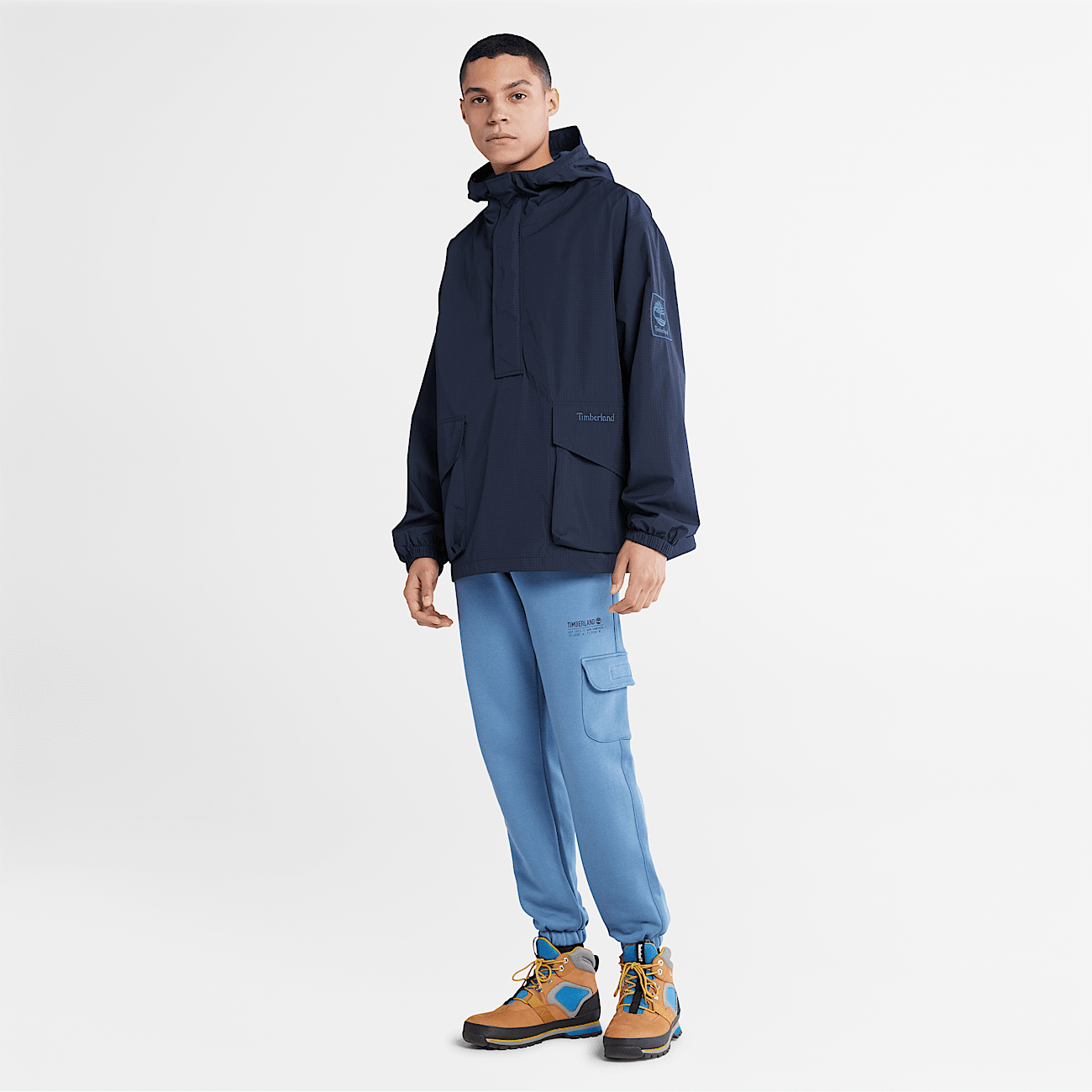 Blue anorak jacket men's on sale