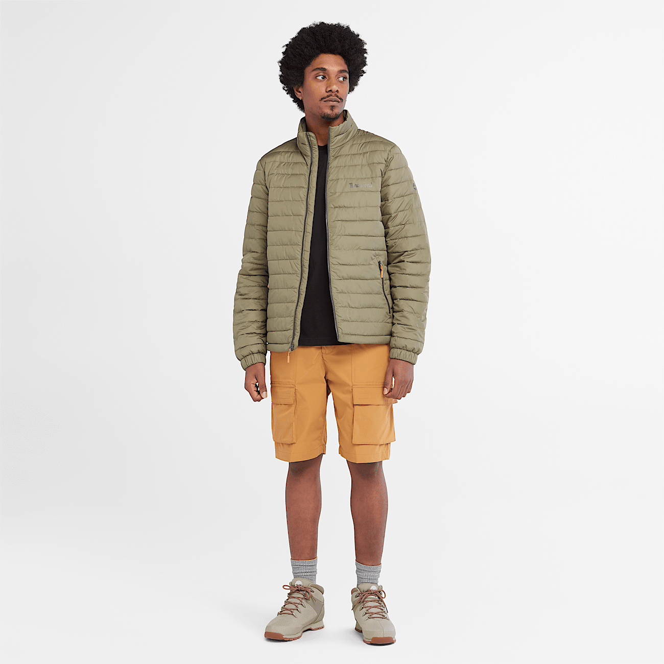 Veste deperlante Axis Peak pour homme en vert clair