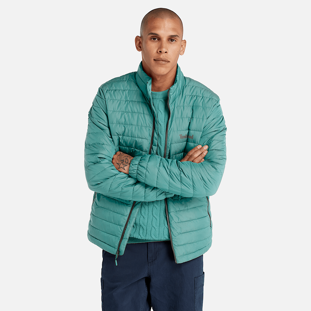 Chaqueta impermeable Axis Peak para hombre en azul verdoso