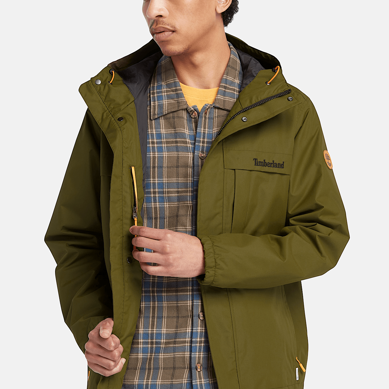 Green rain jacket mens outlet