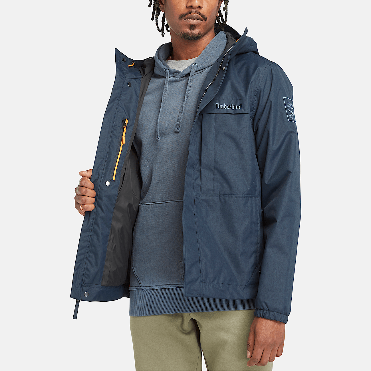 Benton Rain Jacket for Men in Blue