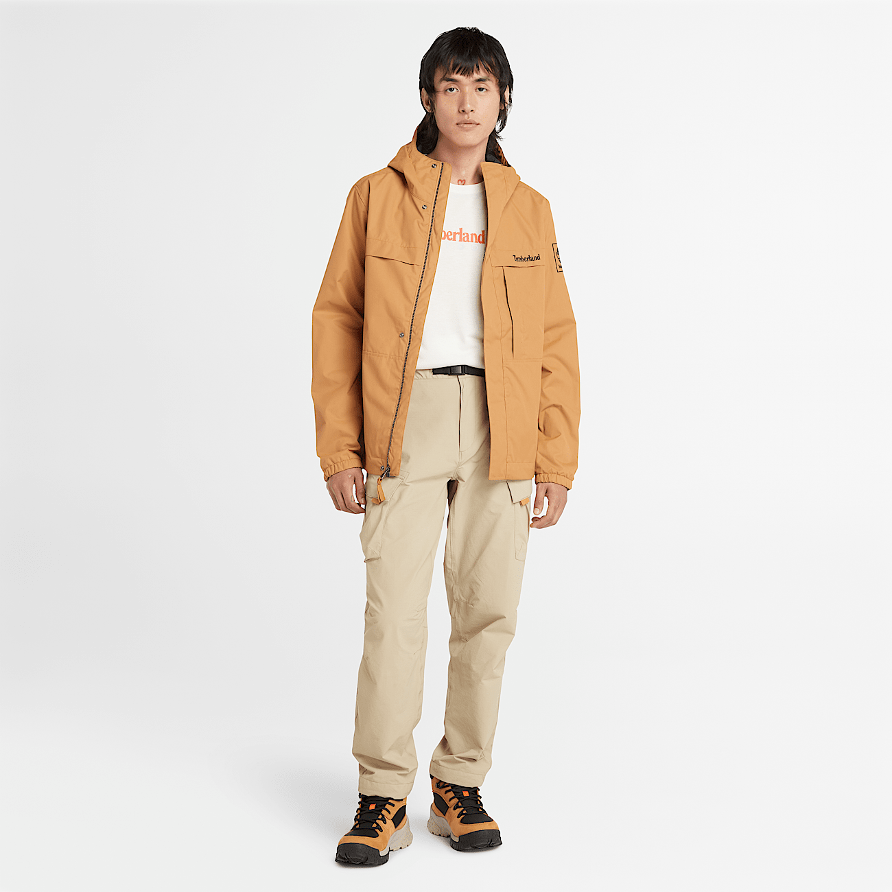 Timberland orange jacket shop