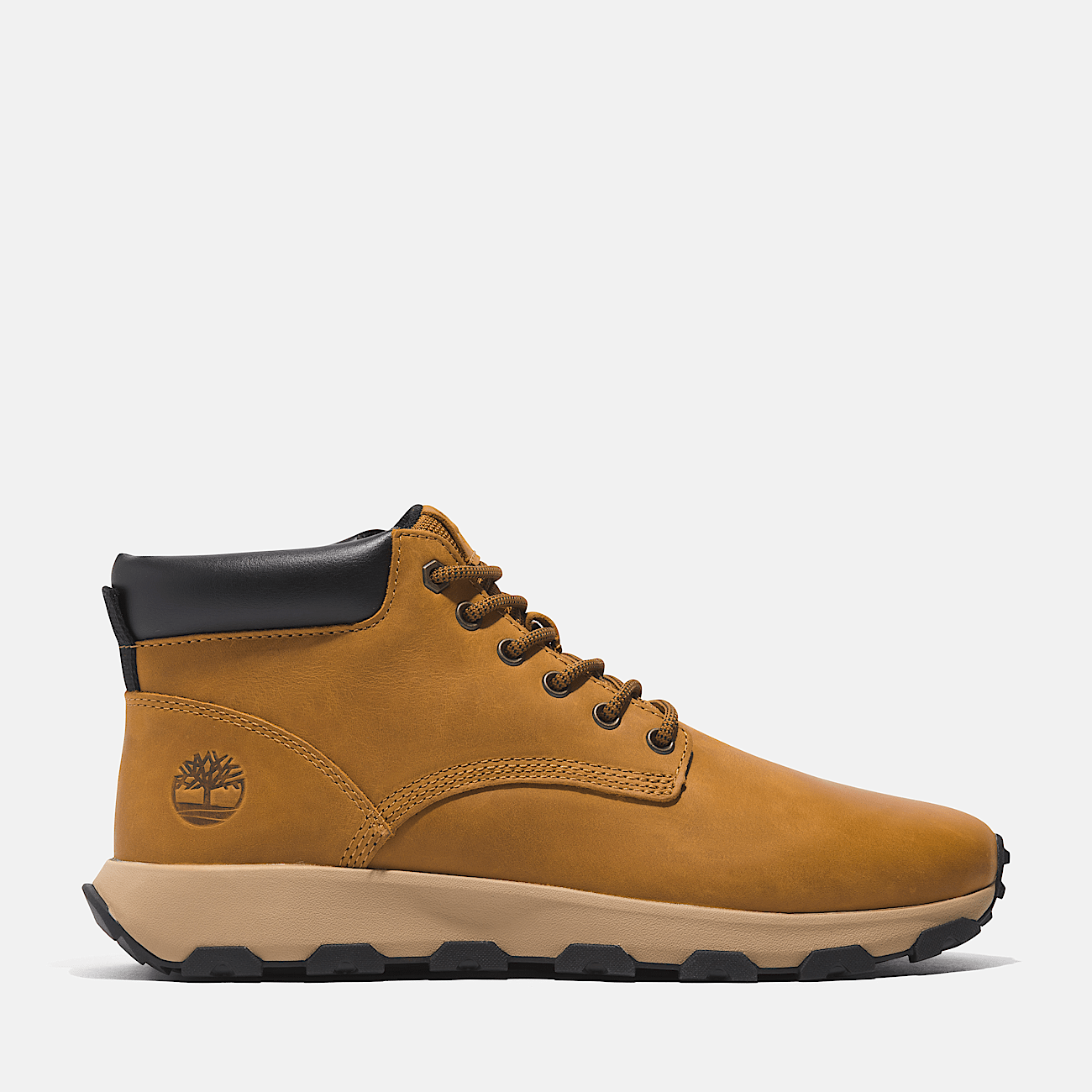 Winsor Park Mid Lace Up Trainer for Men in Yellow