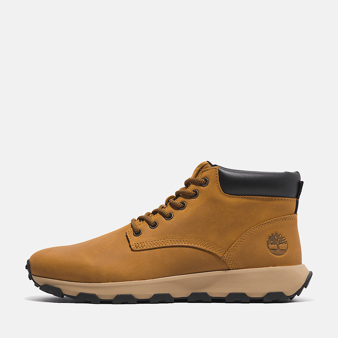 Winsor Park Mid Lace Up Trainer for Men in Yellow