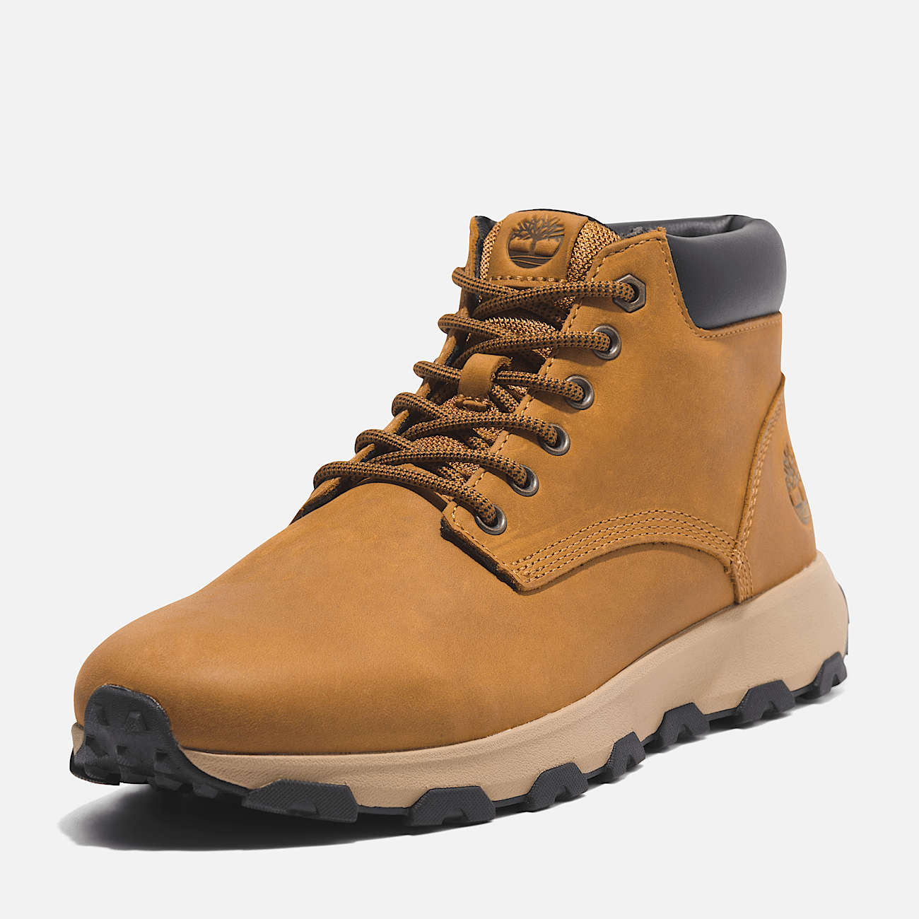 Winsor Park Mid Lace Up Trainer for Men in Yellow