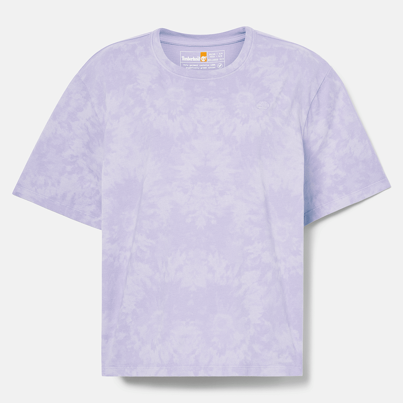 Tie dye T shirt voor dames in paars