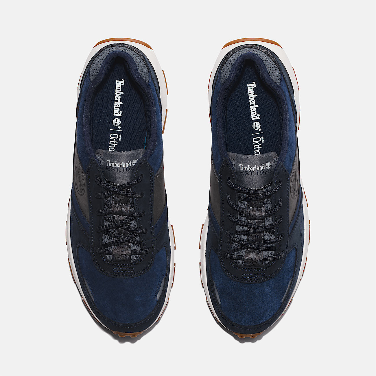 Basket basse a lacets Winsor Park pour homme en bleu fonce