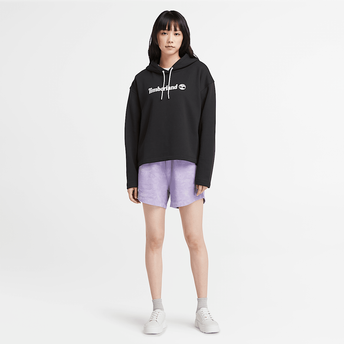 Pantaloncini Sportivi Seasonal Tie Dye da Donna in viola