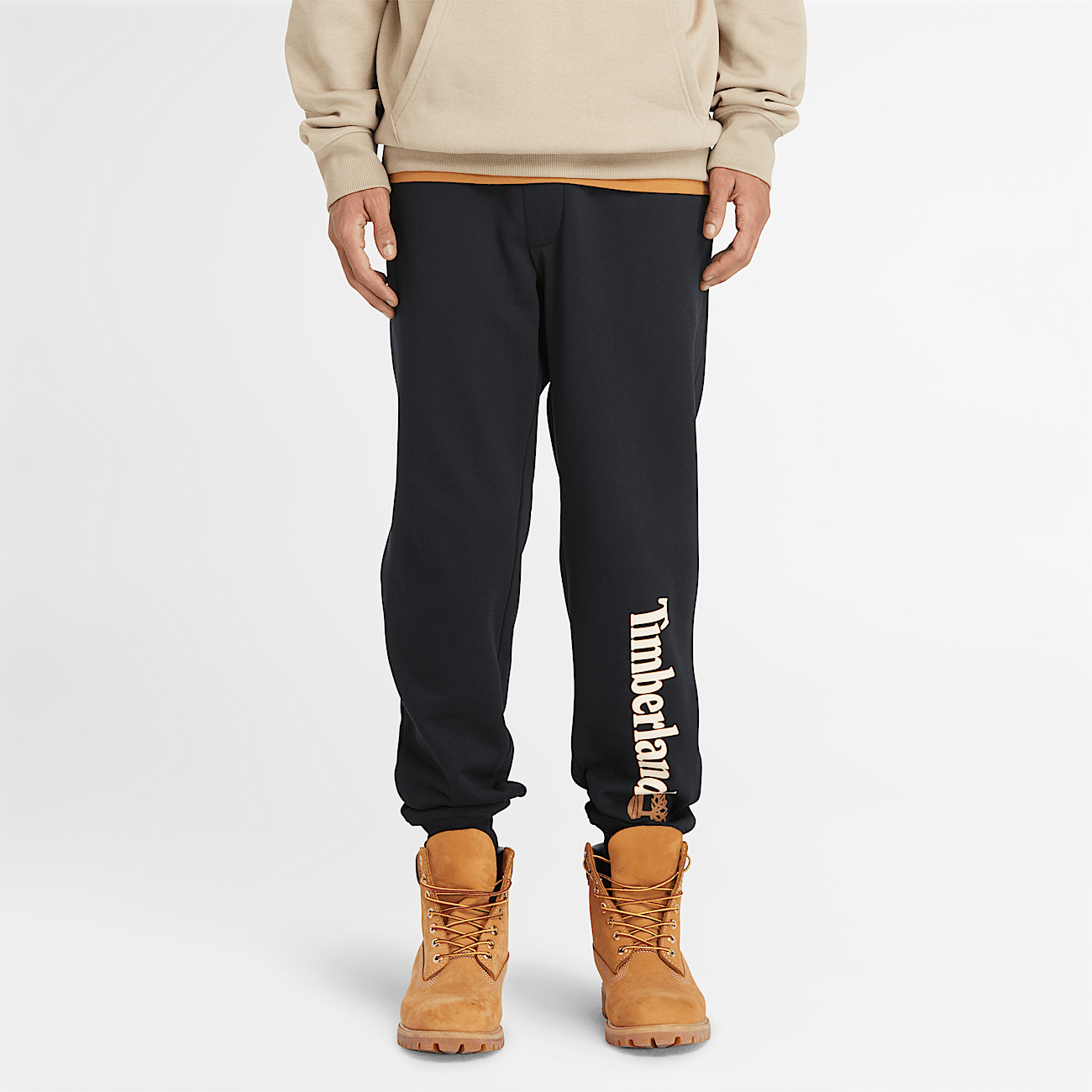 Logo Joggingbroek voor heren in zwart