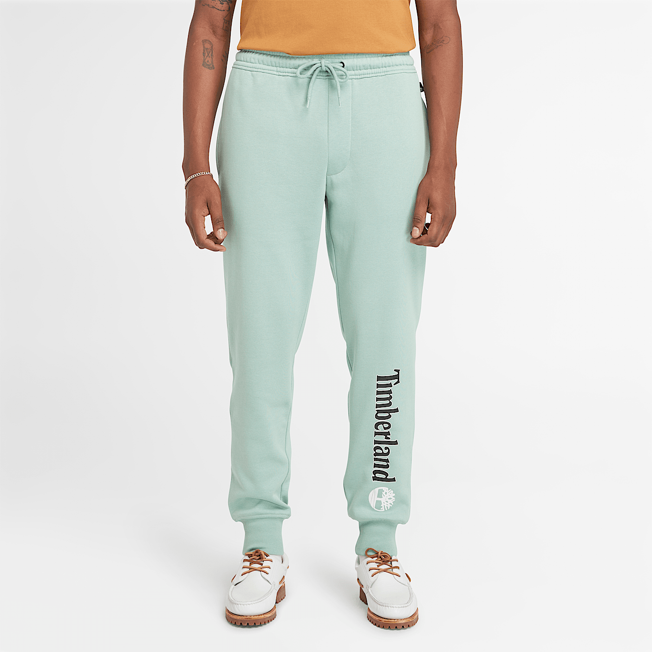 Logo Sweatpants for Men in Pale Green