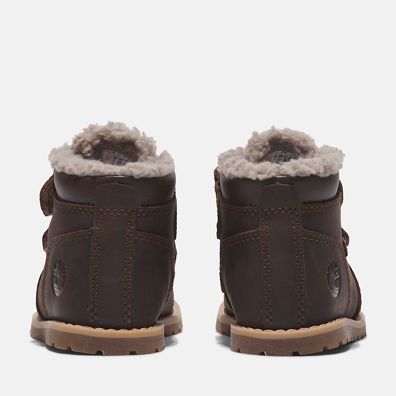 Scarponcino Foderato con Velcro Pokey Pine da Bambino dal 20 al 30 in marrone scuro
