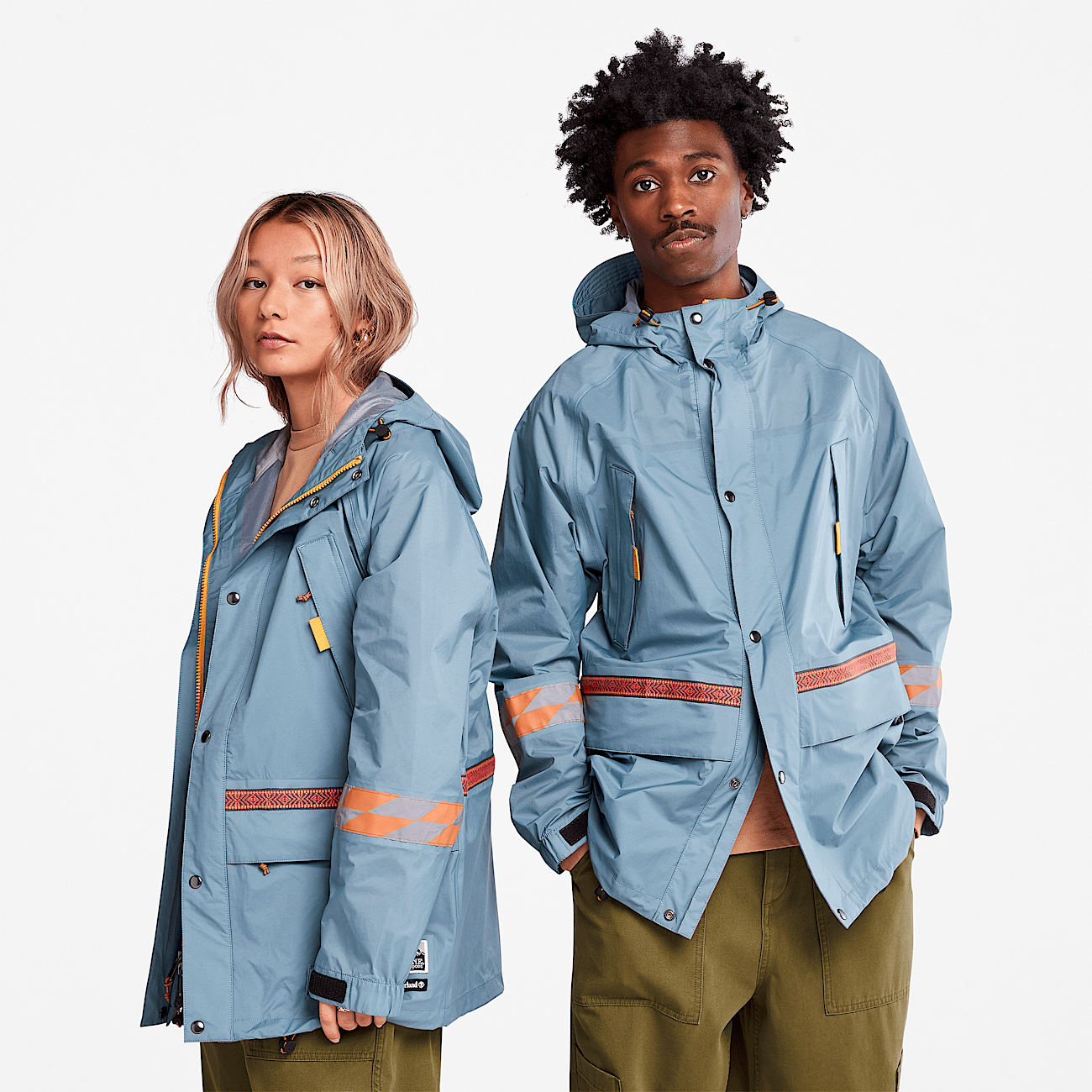 Parka de triple capa Bee Line x Timberland en azul