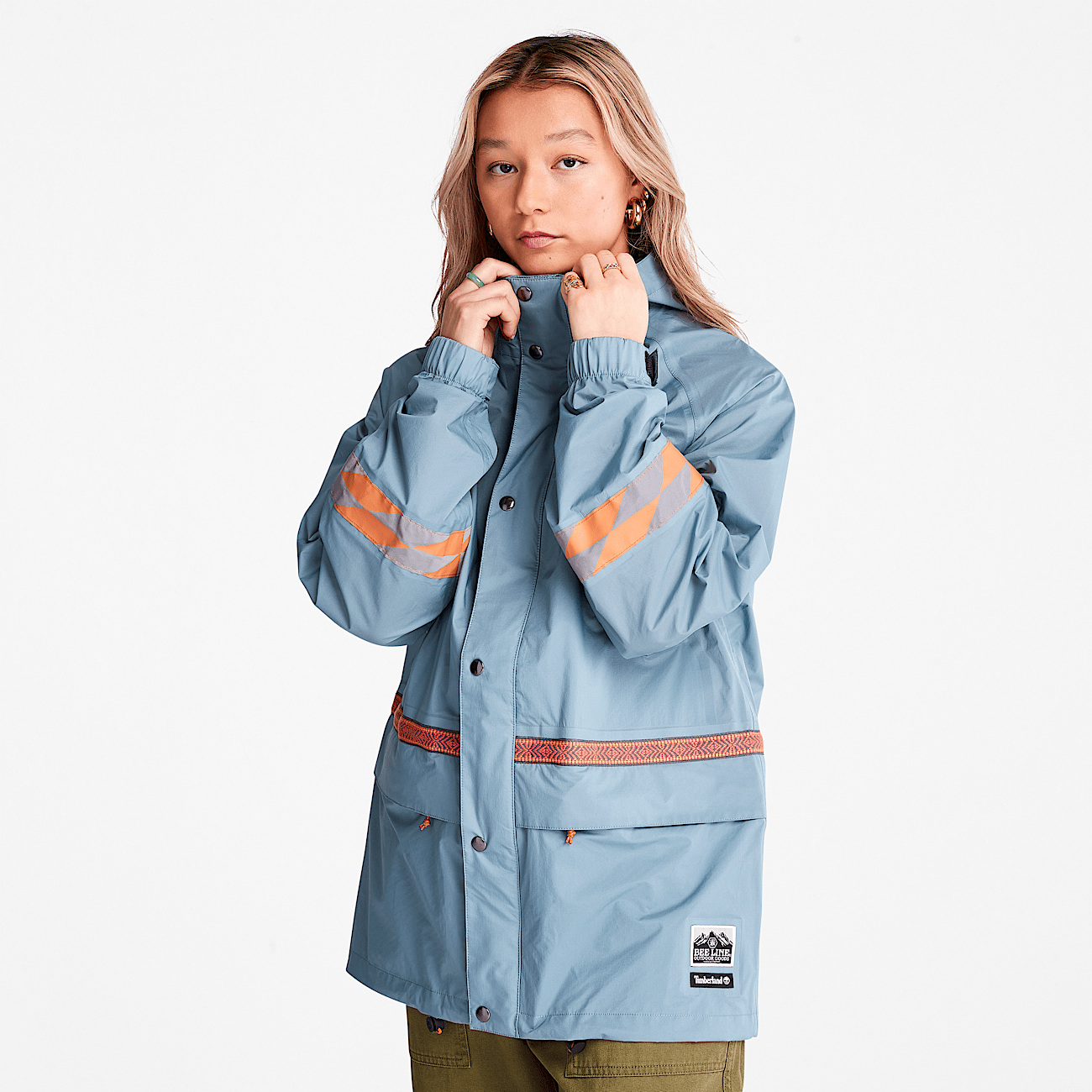 Bee Line x Timberland Triple layer Parka in Blue