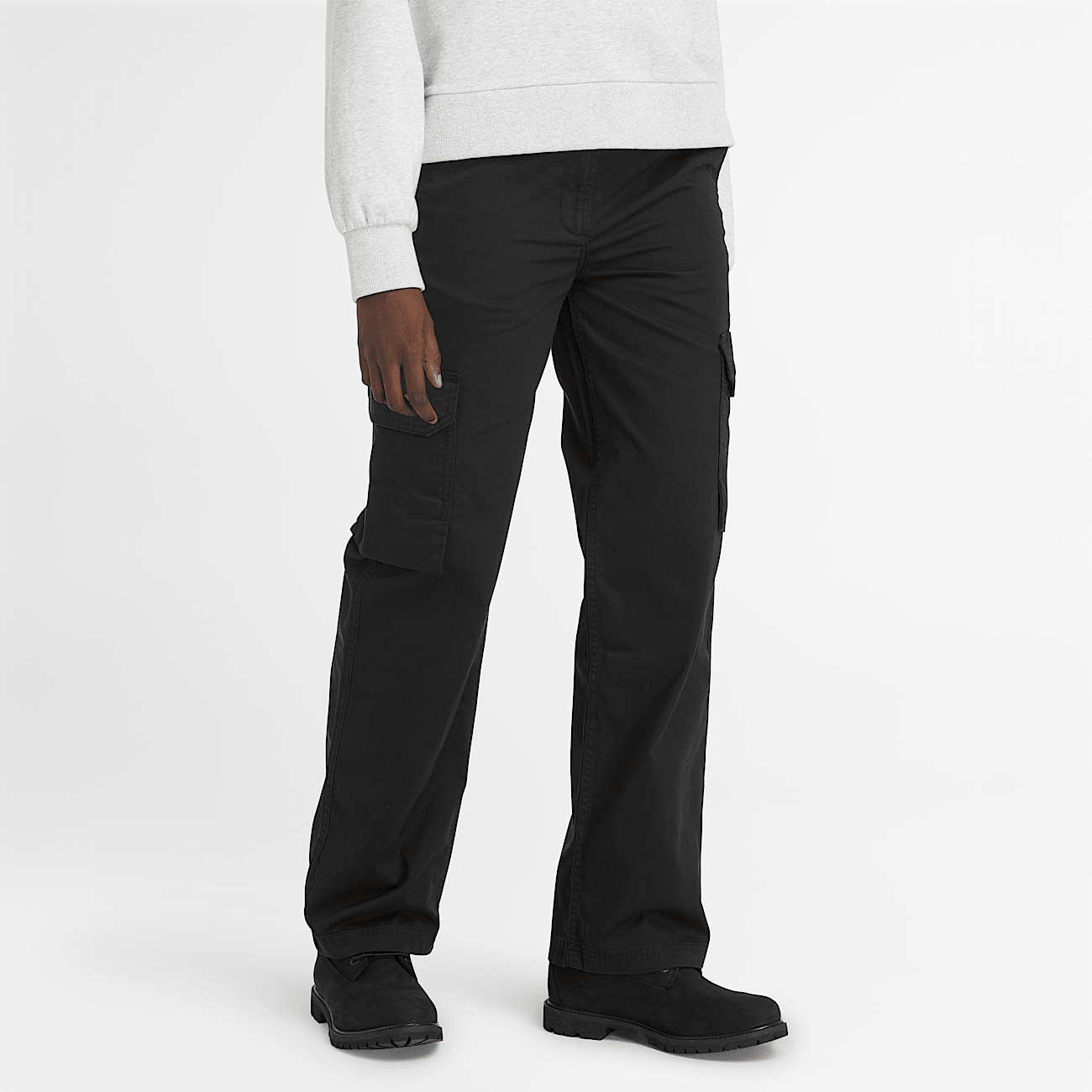 Utility Cargohose fur Damen in Schwarz