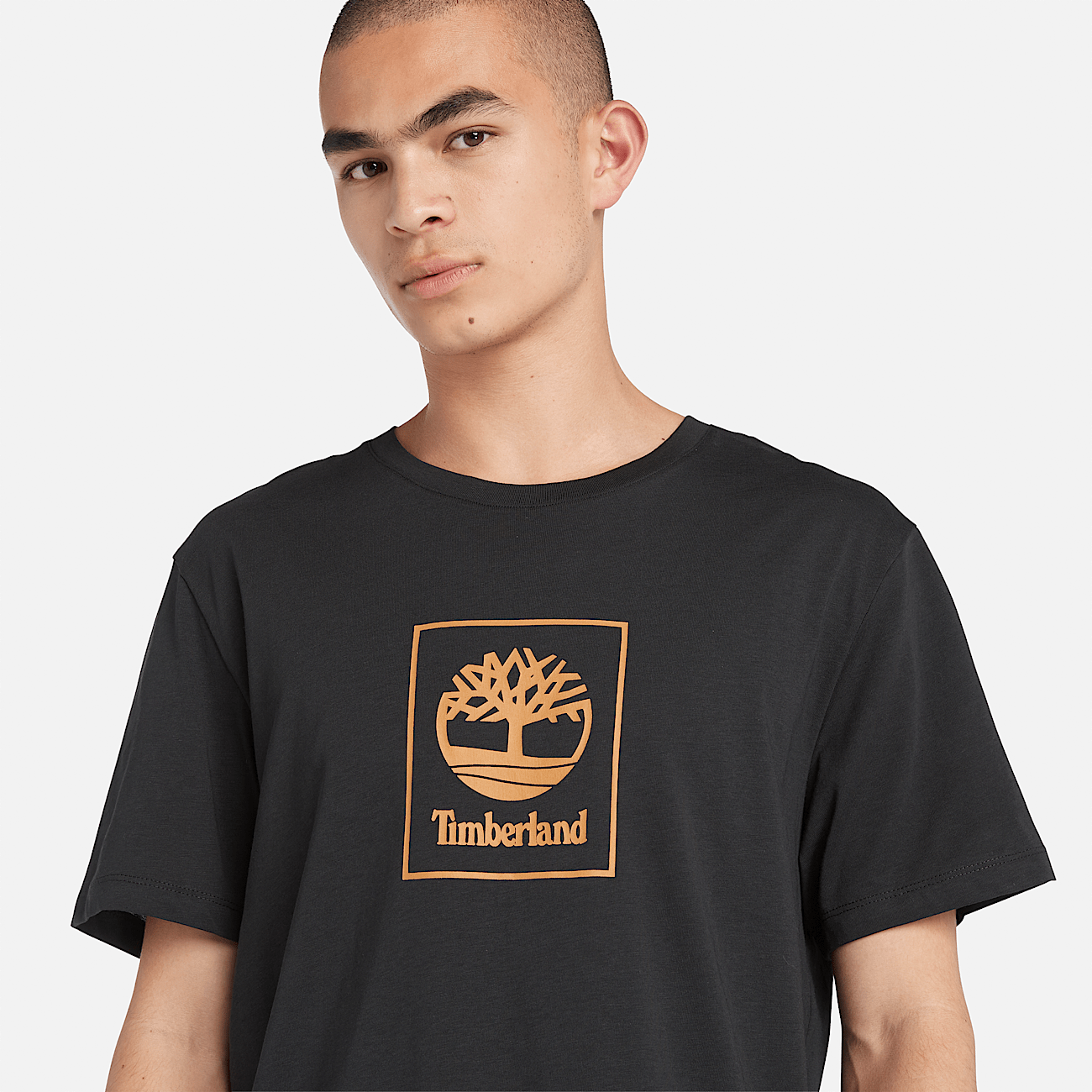 T Shirt mit Logo fur Herren in Schwarz
