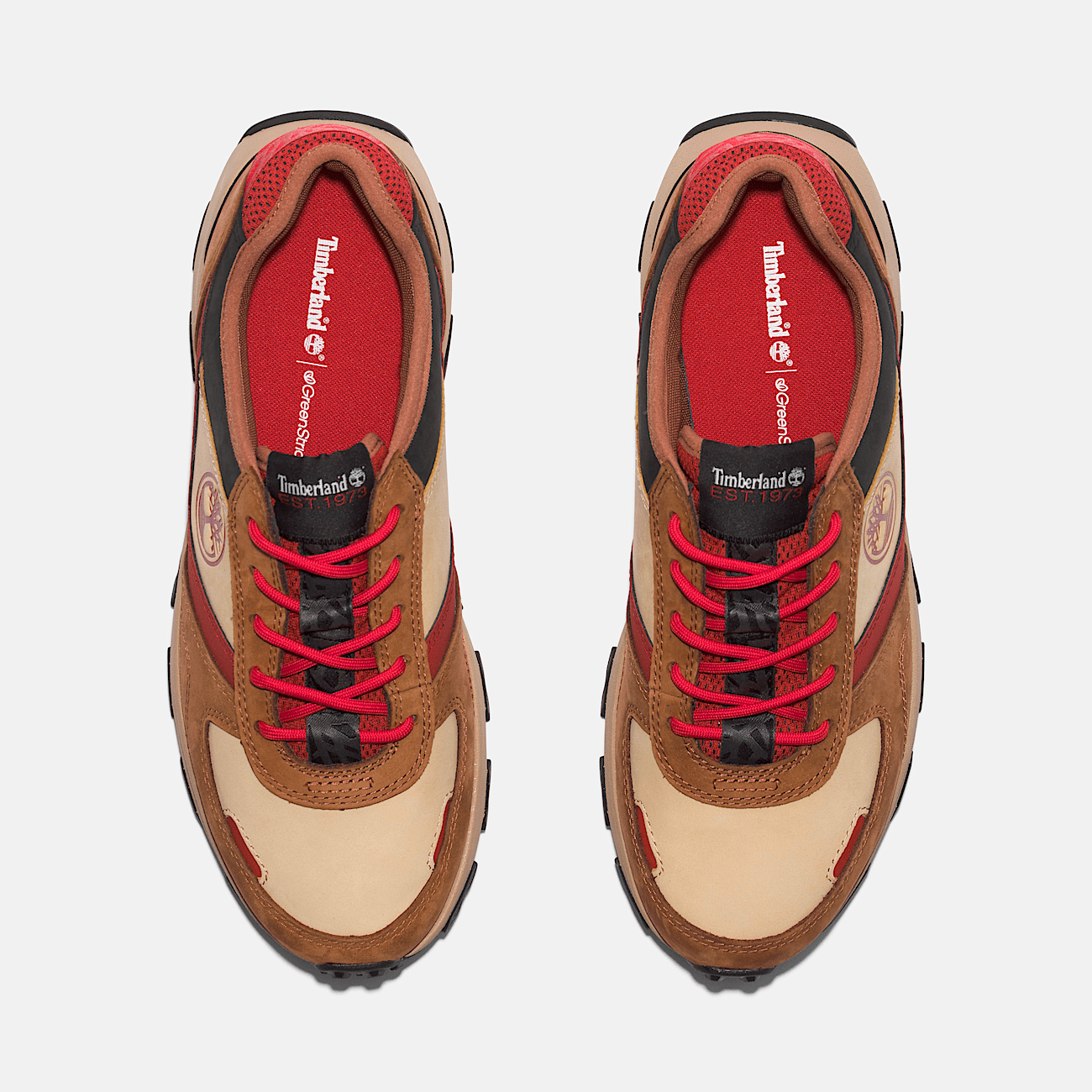 Basket basse a lacets Winsor Park pour homme en marron clair