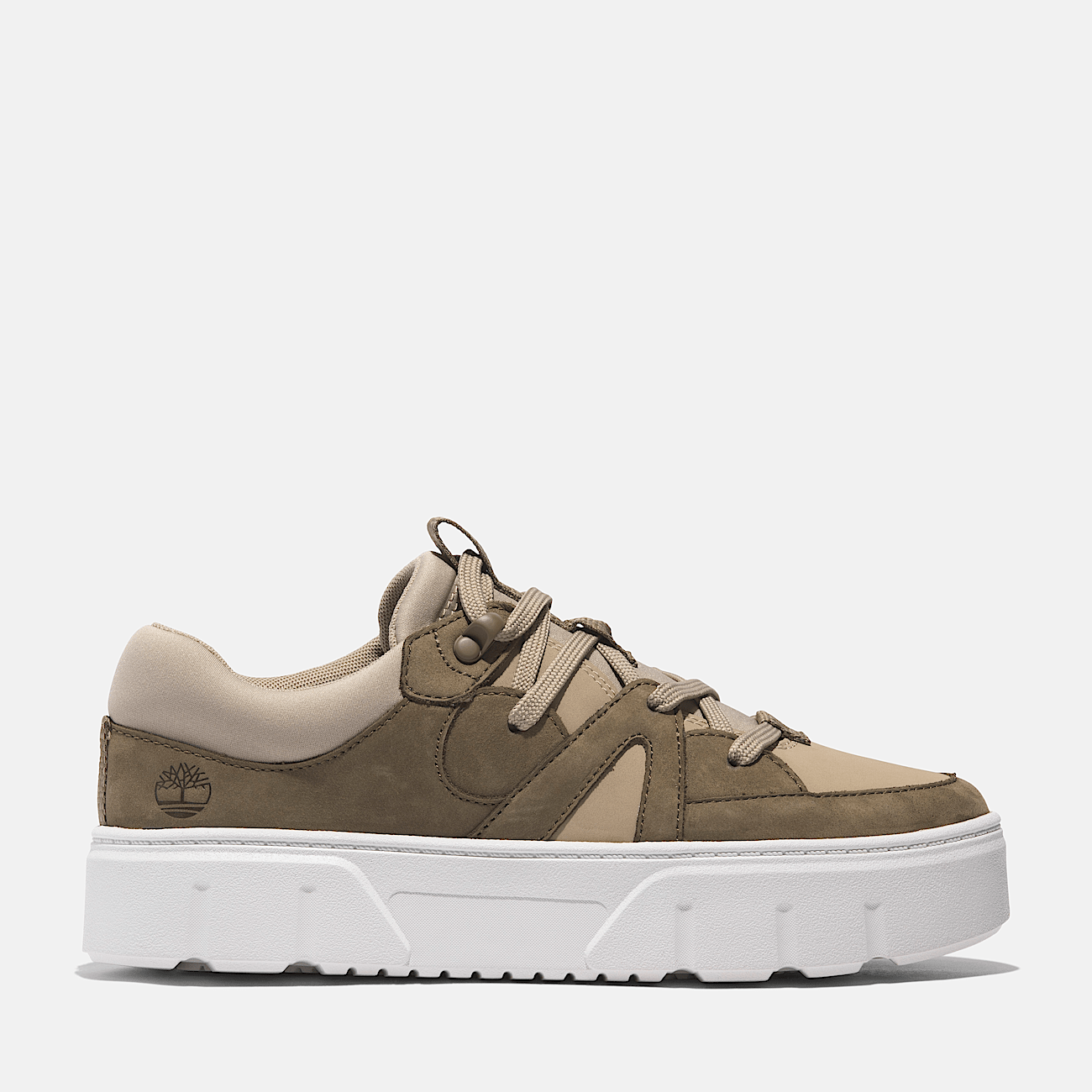 Laurel Court Lace Up Low Trainer for Women in Green