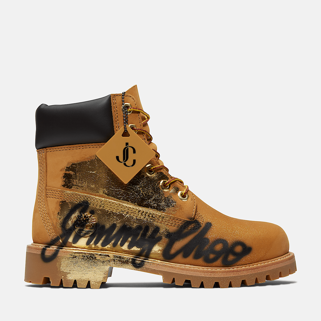 Jimmy Choo x Timberland Spray Painted Boot for Women in Yellow