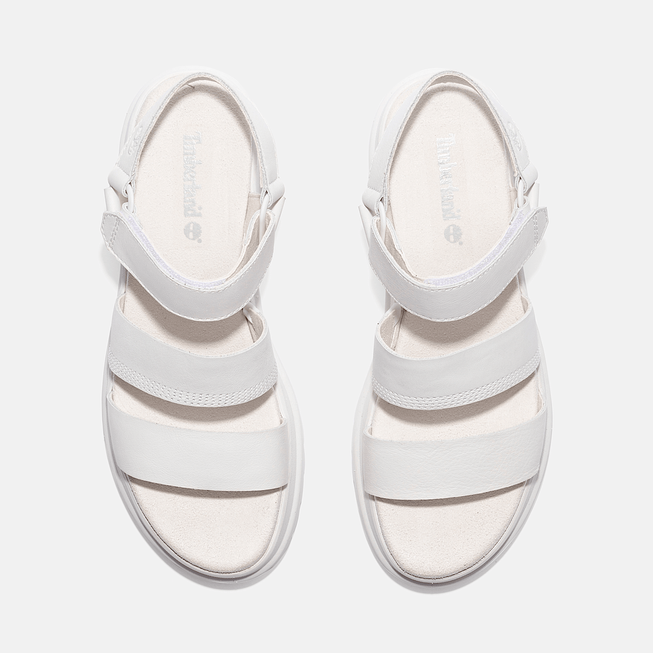 Sandale London Vibe a trois brides pour femme en blanc