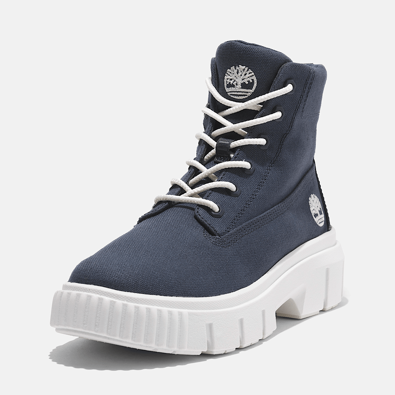 Greyfield Mid Lace Up Boot for Women in Dark Blue