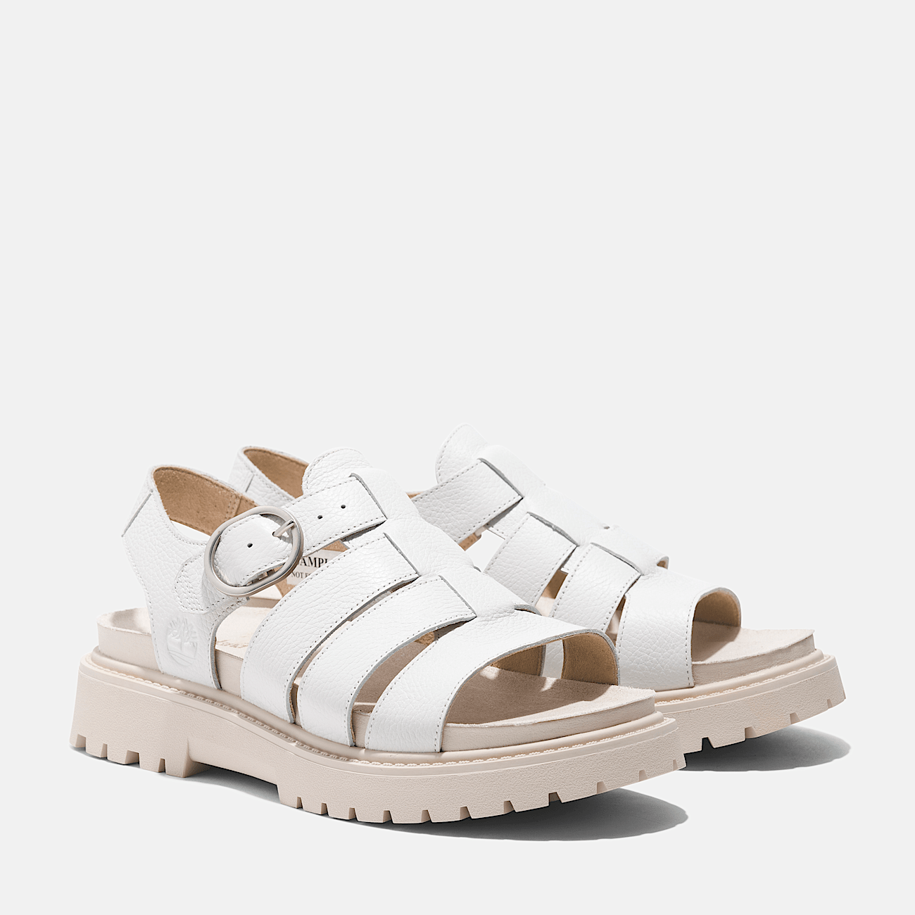 White chunky sandals discount
