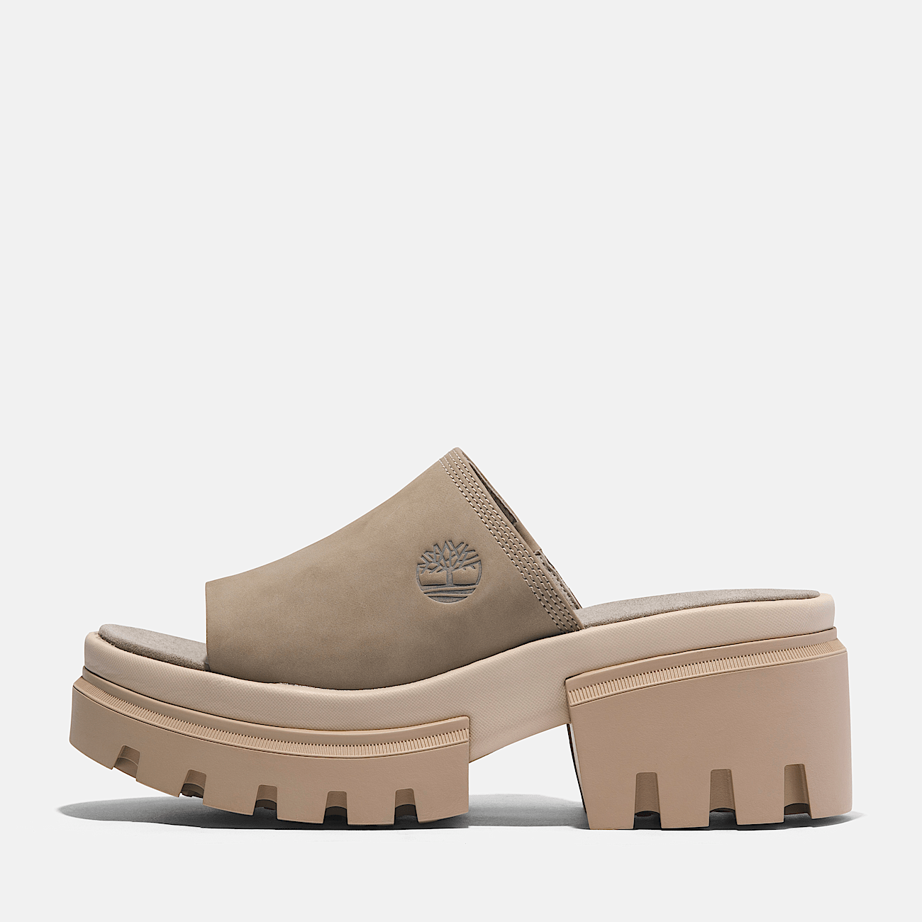 Beige slide sandals hot sale