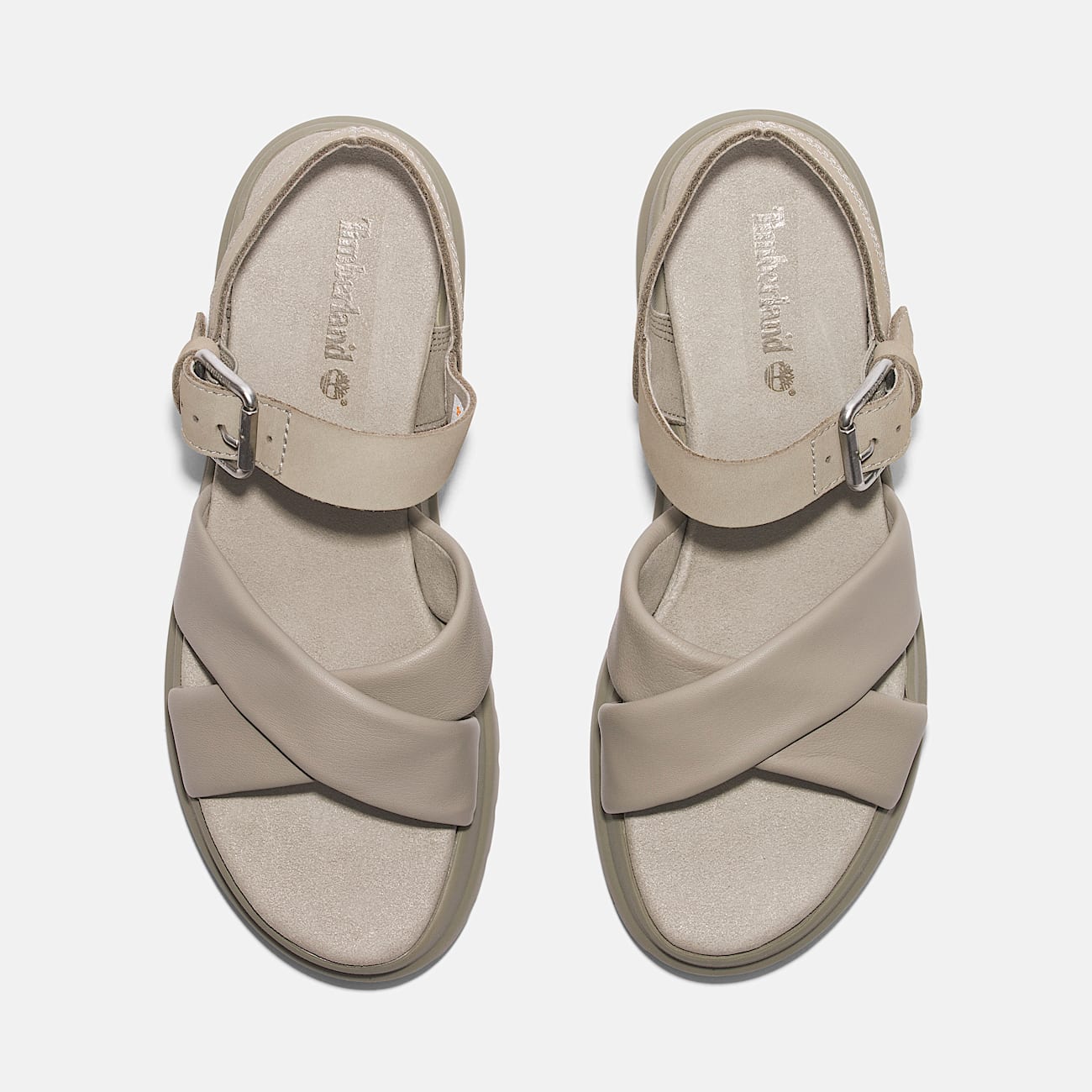 Sandale a brides croisees London Vibe pour femme en beige