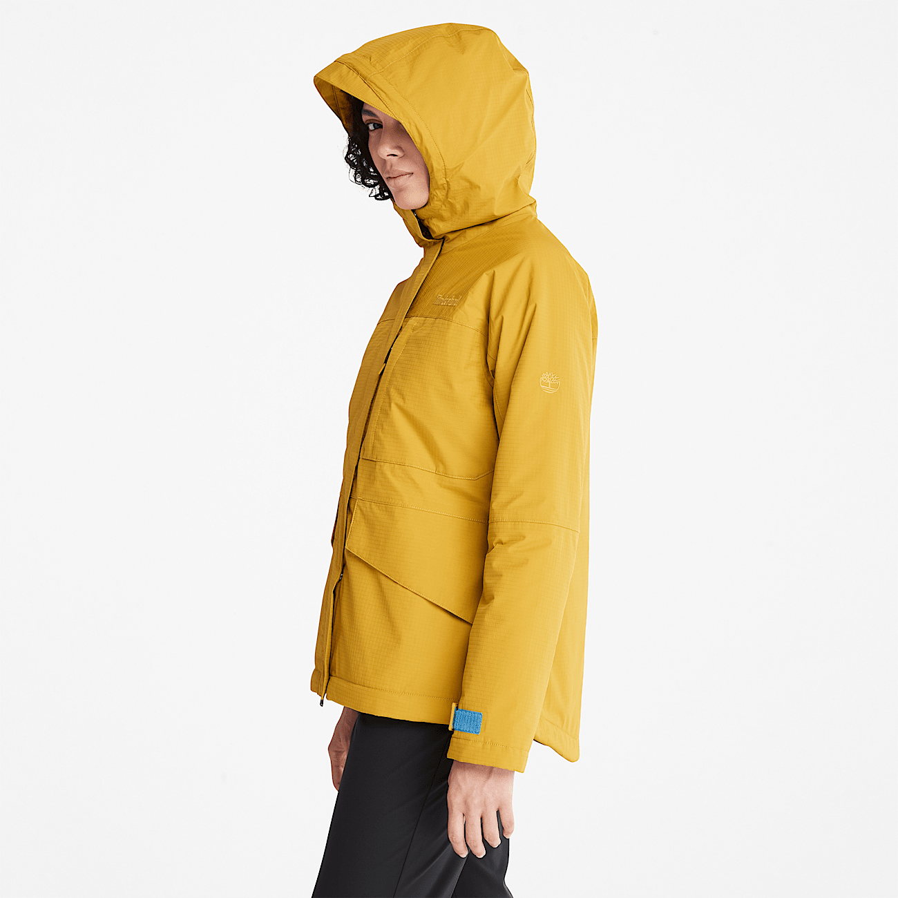 Yellow insulated jacket women's top