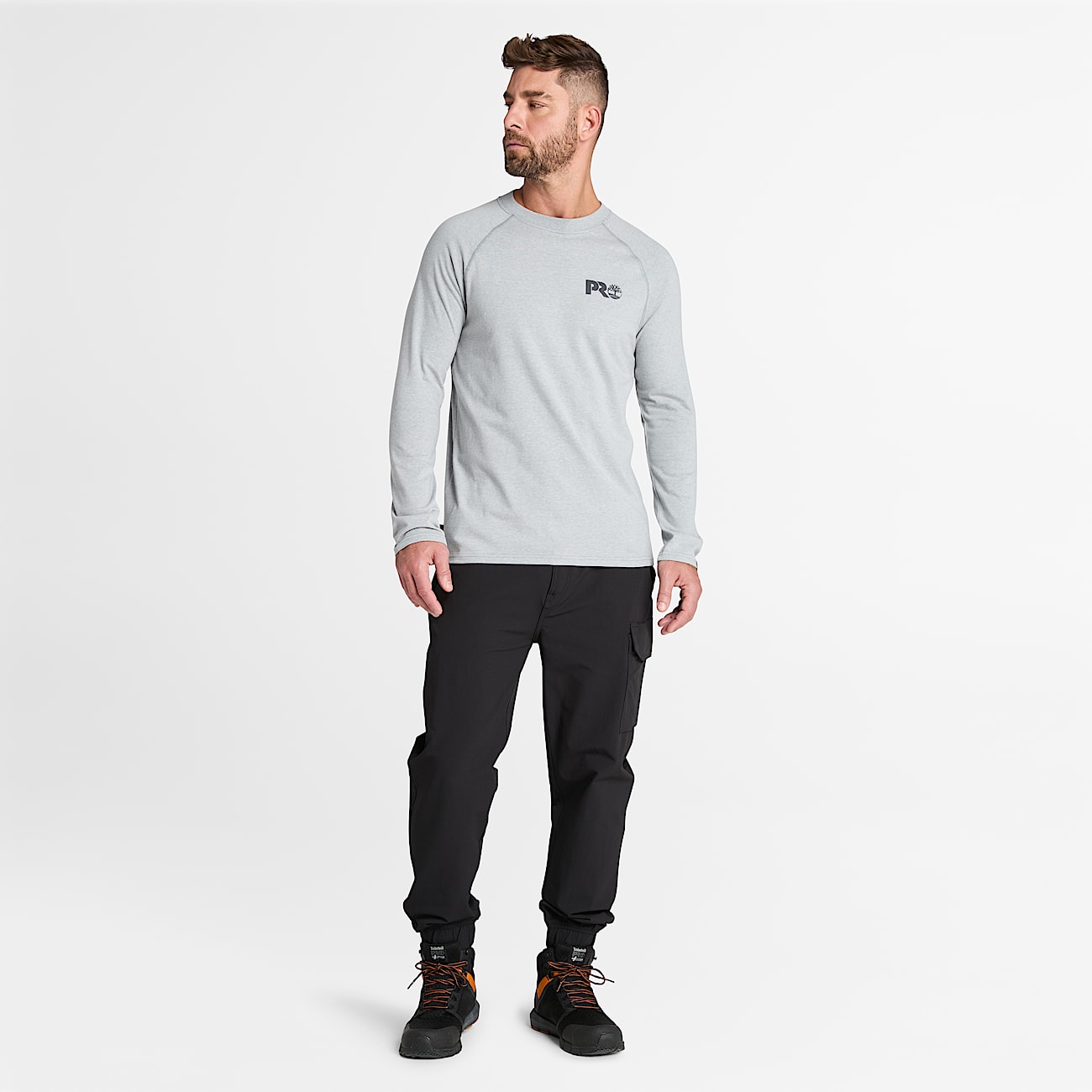 Timberland PRO Core T shirt met lange mouwen voor heren in grijs