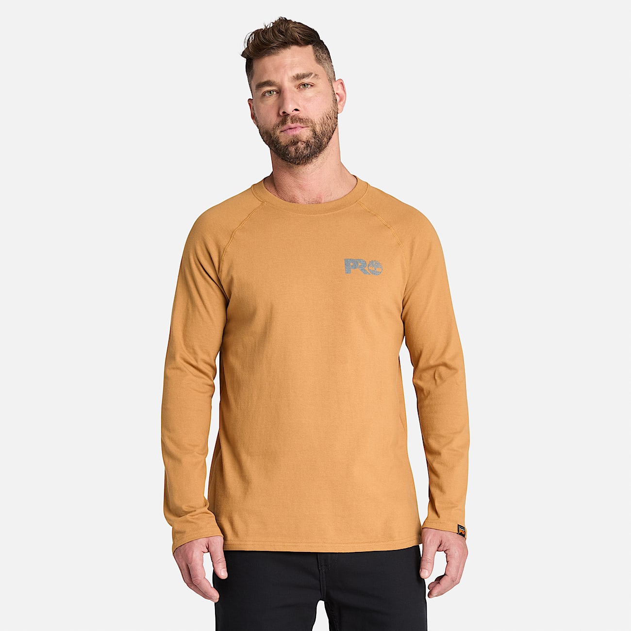 T shirt a Maniche Lunghe Timberland PRO Core da Uomo in arancione