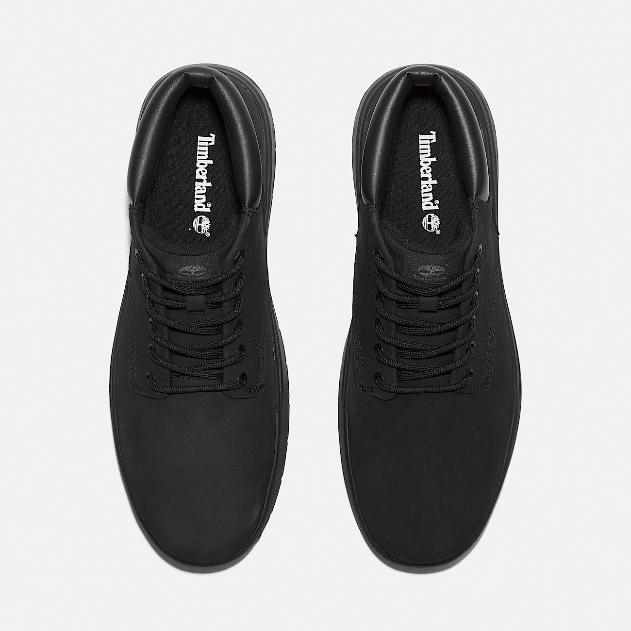 Maple Grove Mid Lace Up Trainer for Men in Monochrome Black