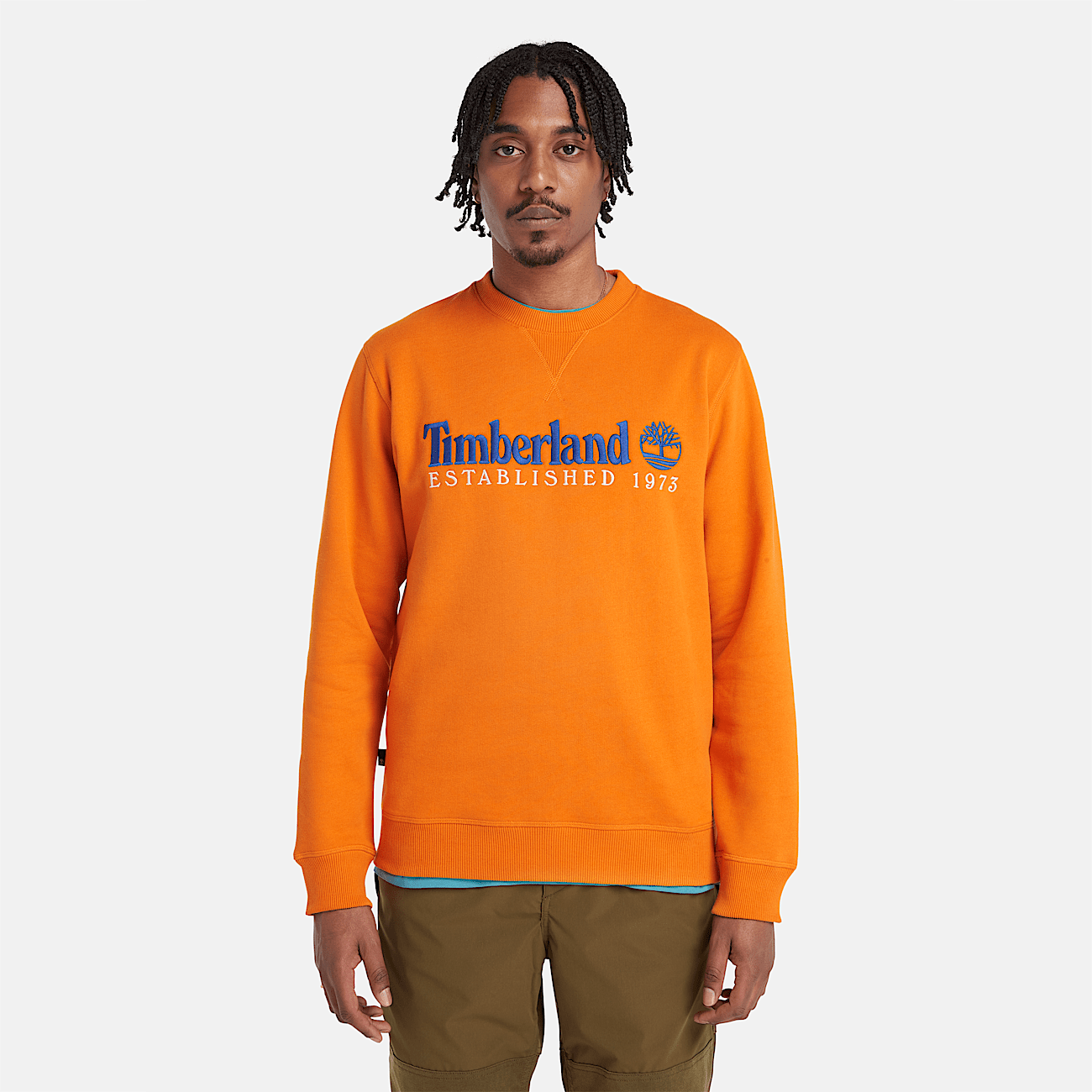Orange sweatshirt mens new arrivals