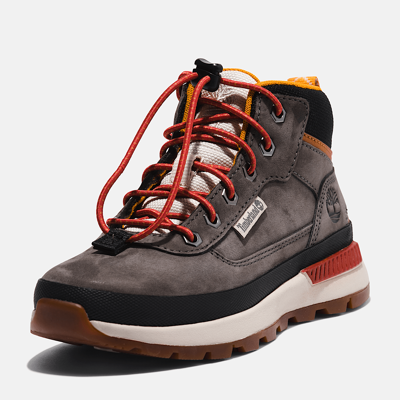 Field Trekker Mid Lace Up Trainer for Junior in Grey
