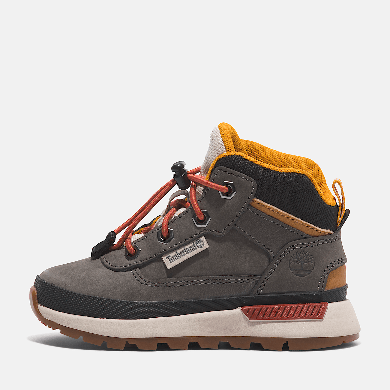 Field Trekker Mid Lace Up Trainer for Toddler in Grey