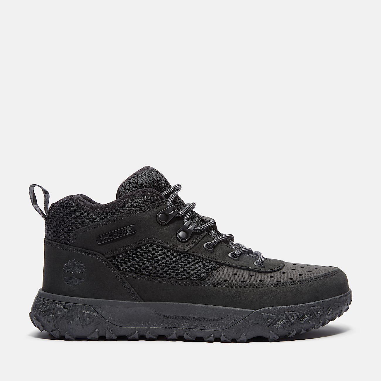 GreenStride Motion 6 Low Lace Up Hiking Trainer for Junior in Black