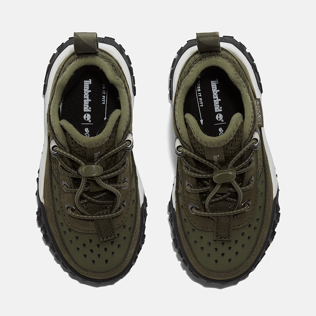 Green timberland laces top