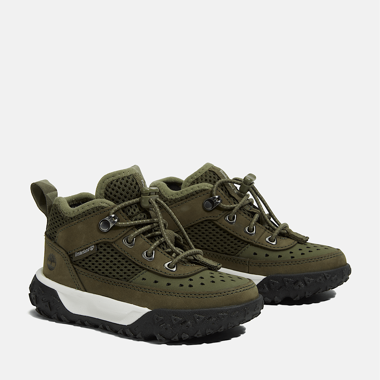 GreenStride Motion 6 Low Lace Up Hiking Trainer for Toddler in Green
