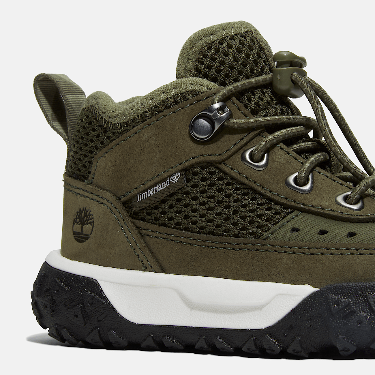 Green timberland laces discount