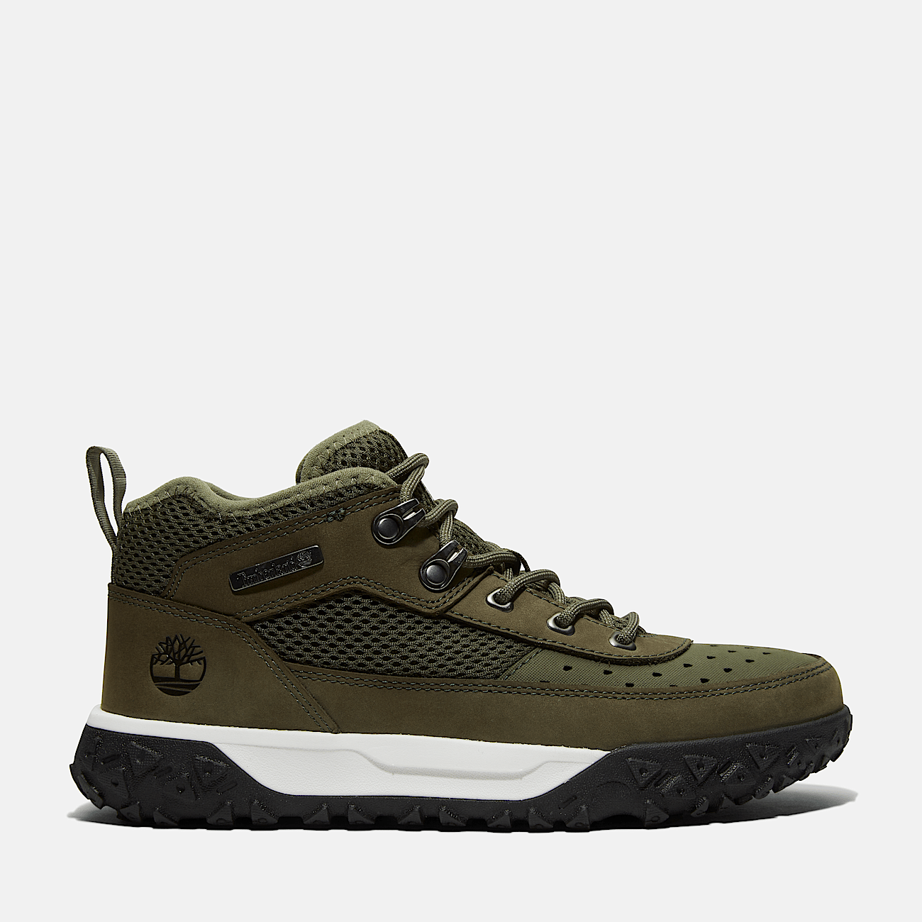 Green timberland laces top