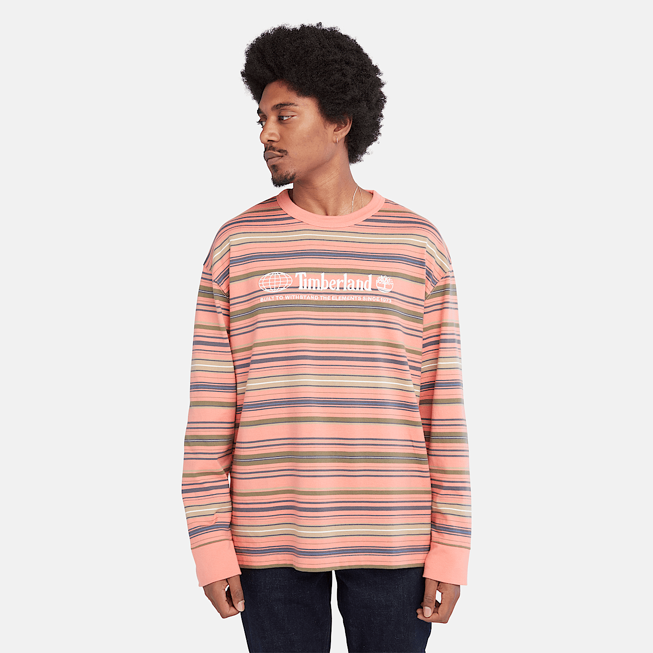Camiseta rosa manga larga online