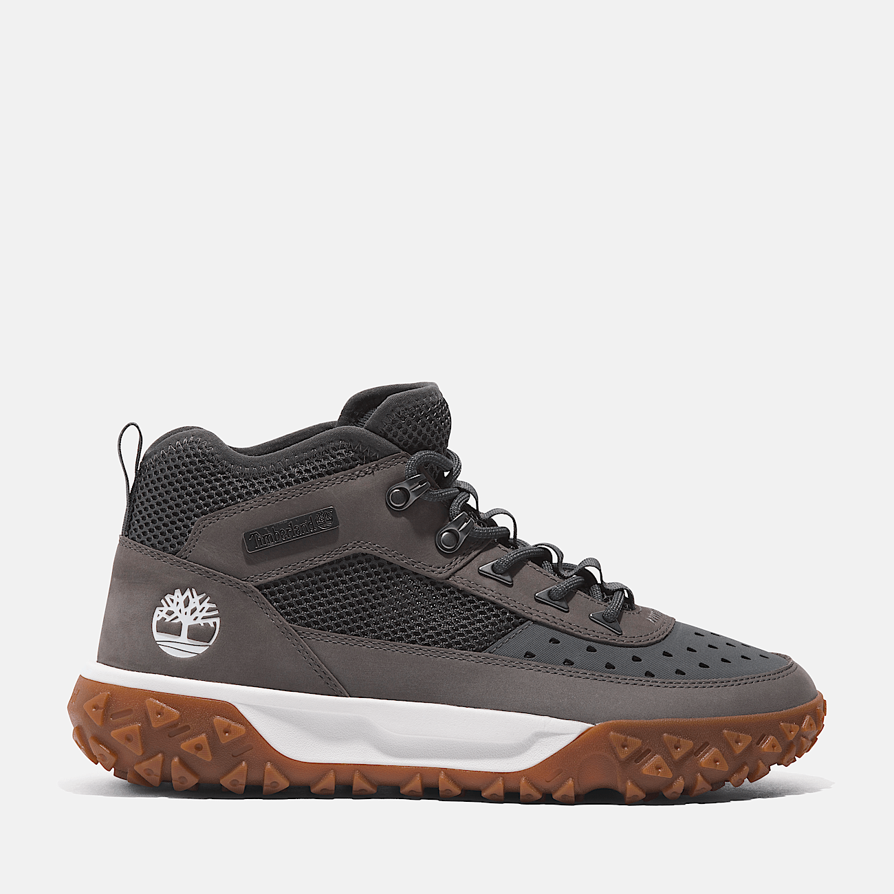GreenStride Motion 6 Halfhoge Hiking Boot met veters voor heren in donkergrijs