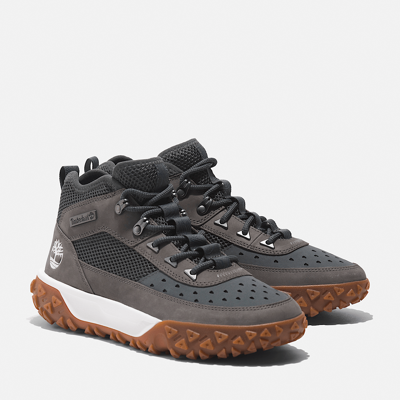 Scarpa Hiker Stringata Greenstride Motion 6 Mid da Uomo in grigio scuro