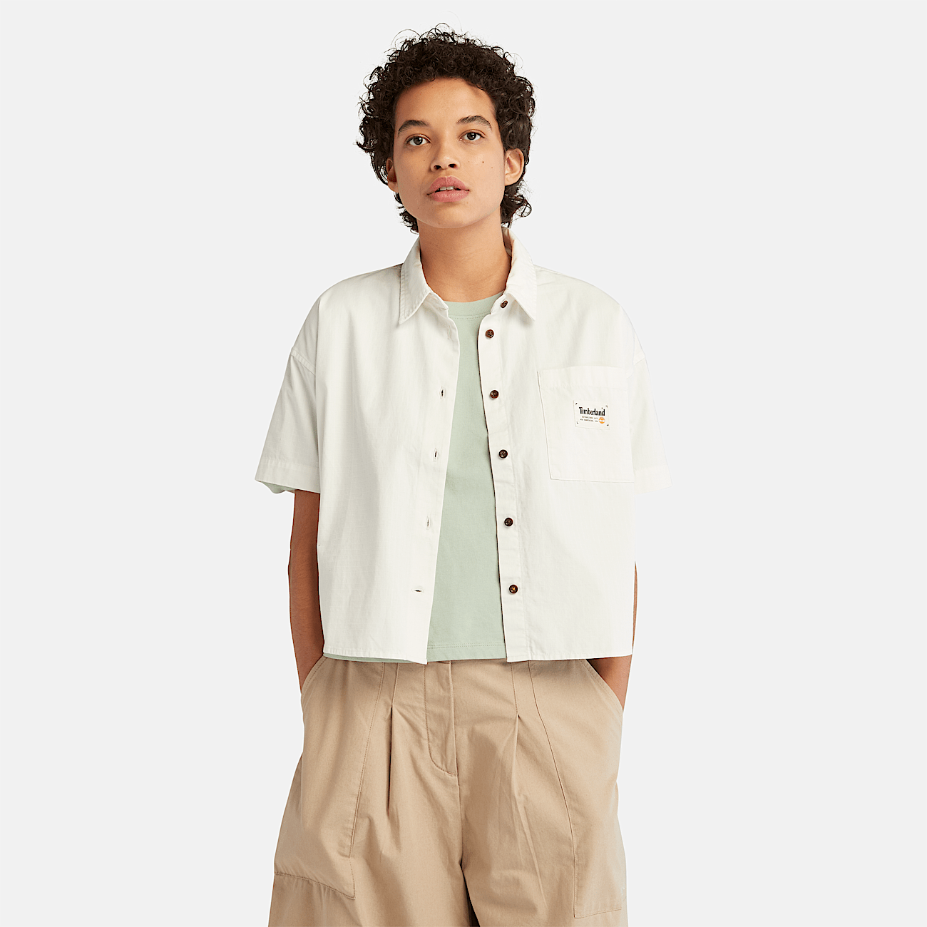 Chemise blanche manche courte femme on sale