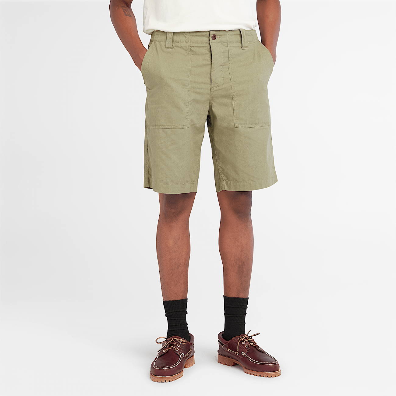 Fatigue Shorts for Men in Green